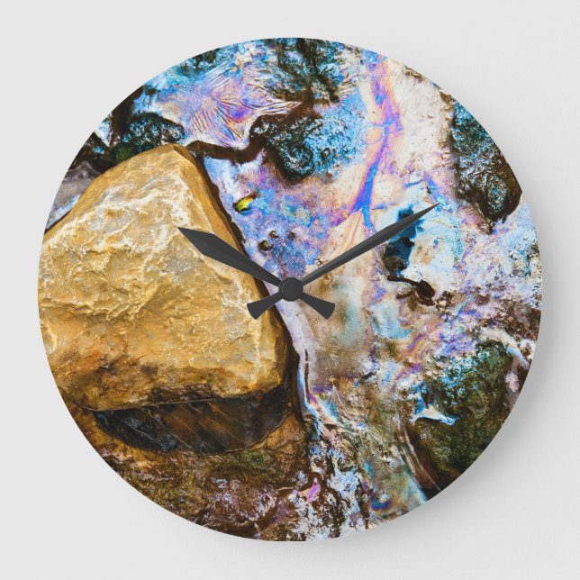 nature abstraite eau douce grande horloge (Recto)