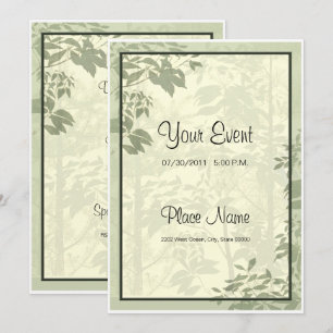 Nature Beauté naturelle Foliage Invitation