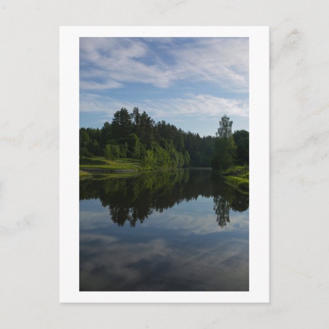 Nature Canal River Forest Belarus Carte postale (Devant)