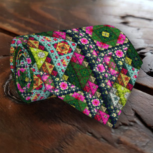 Nature colorée Cravate Motif Abstraite