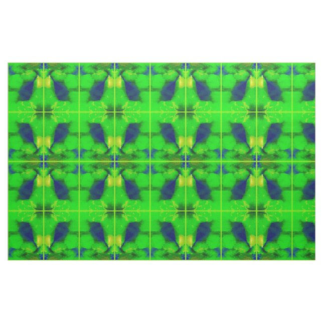 Nature dans la chaux Tissu vert 2 (Fat Quarter)