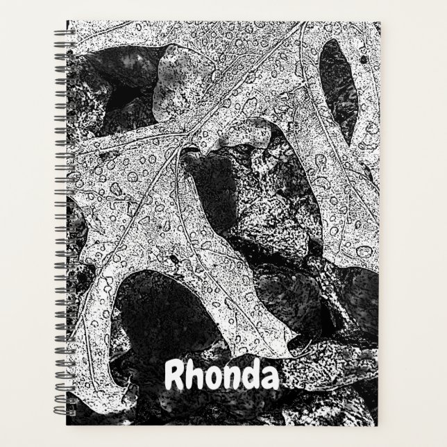 Nature de la feuille noire et blanche (Devant)