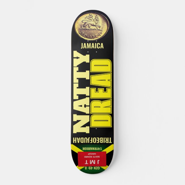 NATURE DREAD TRIBE DE JUDAH Skateboard (Recto)