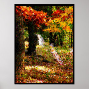 Nature en affiche croisée de point