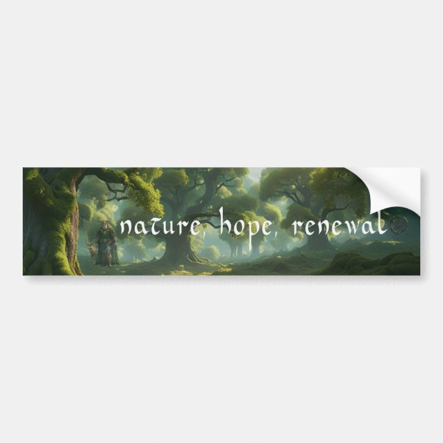 Nature, Espoir, Renouvellement Pagan Sticker du no (Devant)