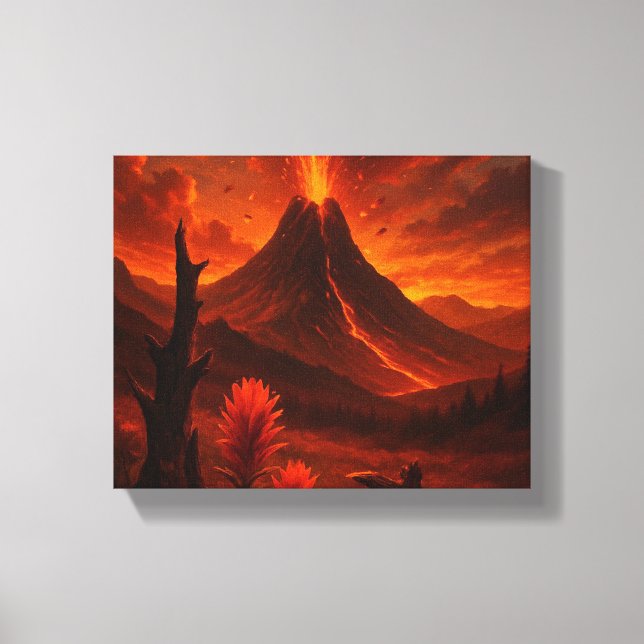 Nature explosive - Toile volcanique murale pour Na (Recto)