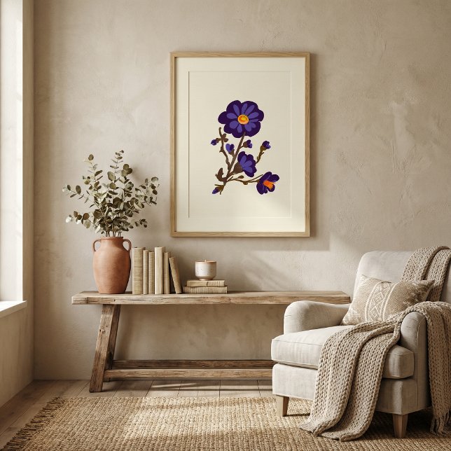 Nature florale illustration de botanique poster (Créateur téléchargé)