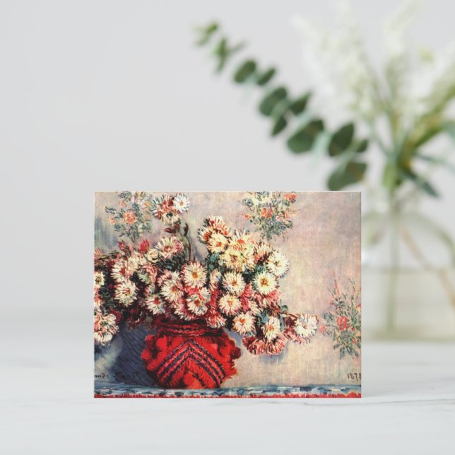 Nature morte aux Chrysanthèmes par Claude Monet (Debout devant)