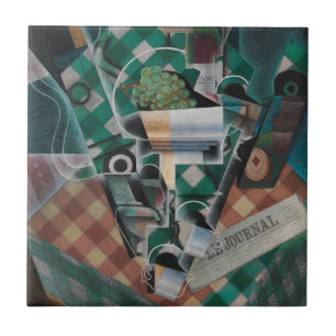Nature morte avec nappe à carreaux de Juan Gris