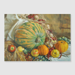 Nature morte de la récolte rustique avec citrouill