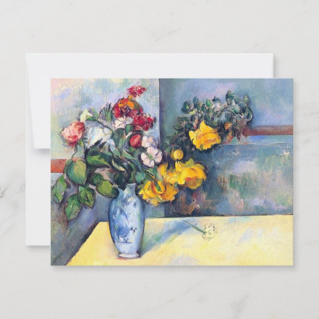 Nature morte Fleurs dans un vase par Paul Cezanne (Devant)