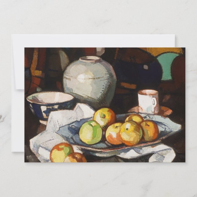 Nature morte, pommes et pot | Samuel John Peploe (Devant)