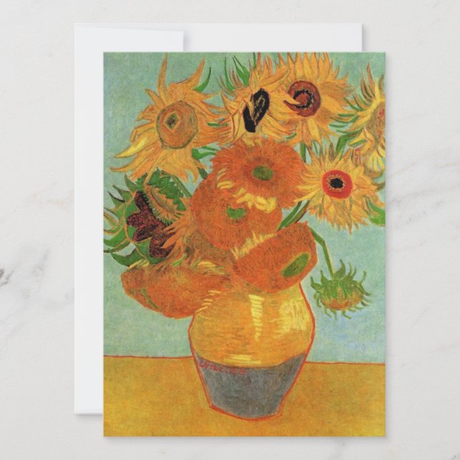 Nature morte - Vase avec douze Tournesols, van Gog (Devant)