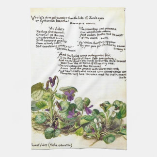 Nature Notes, Violettes par Edith Holden Torchons