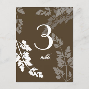 Nature romantique / Carte de table