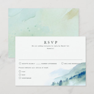 Nature Thématique Mariage Cartes RSVP