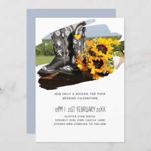 Nature Thème Mariage abeilles Campagne Invitations