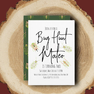 Nature Trail Insect Bug Anniversaire Invitation