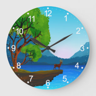 Nature Vert Paysage Grande Horloge