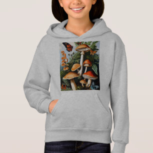 Nature Whimsical : Vintage champignons et papillon