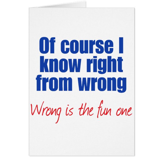 Naturellement je sais juste du mal (Devant)