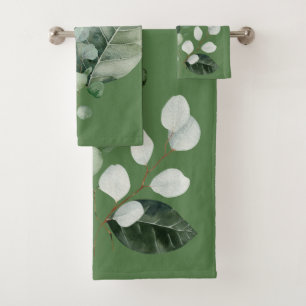 NATURES CADEAU VERT 2 SERVIETTES BOTANIQUES ENSEMB