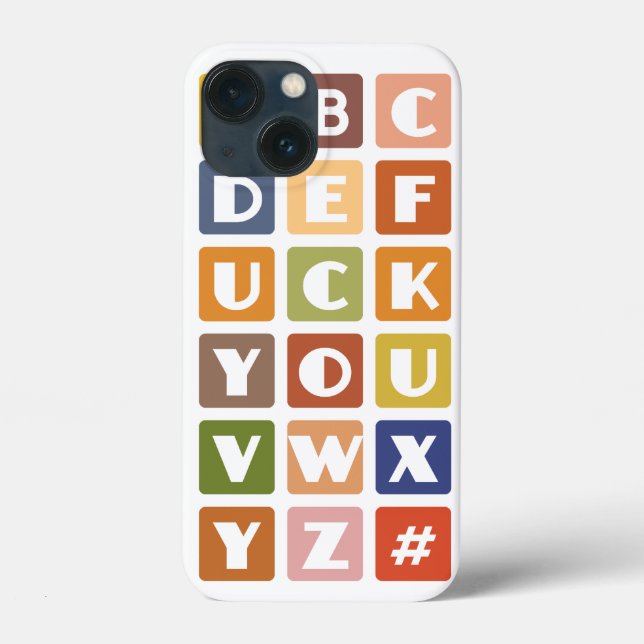Naughty Alphabets Blackberry Bold coque (Verso)