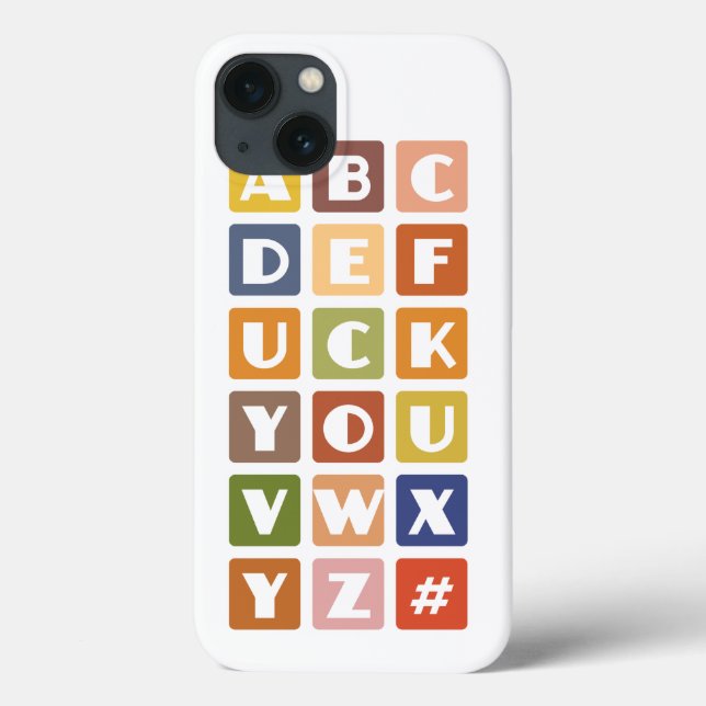 Naughty Alphabets coque iphone (Verso)