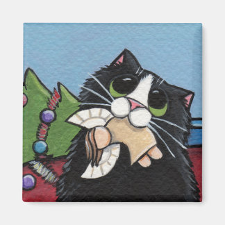 Naughty Chat au Magnet de Noël