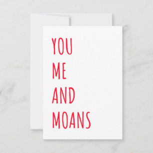 Naughty Funny Valentines Jour & Anniversaire Carte