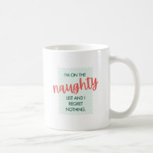 Naughty List Joyeux Noël Mug