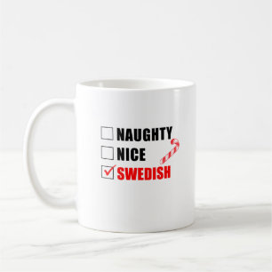 Naughty Nice Design suédois de Noël Café Mug