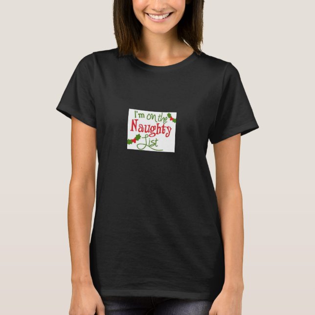 **NAUGHTY OU NICE** T-SHIRT POUR ELLE (Devant)