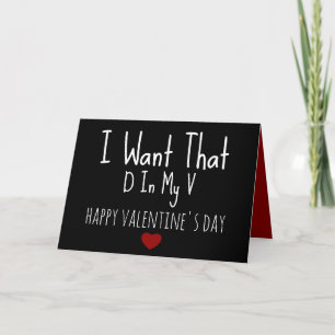 Naughty Valentines Carte de Jour pour Boyfriend -