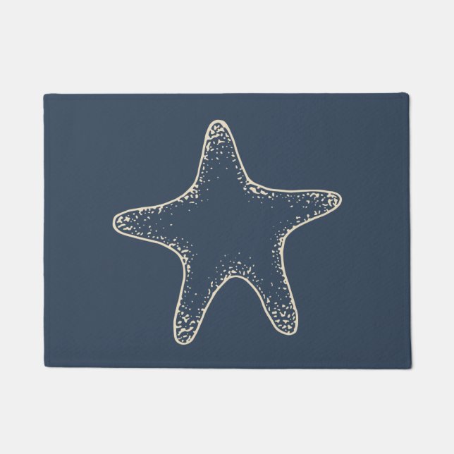 Naute Poisson Starfish Porte tapis Mat Cadeau (Devant)