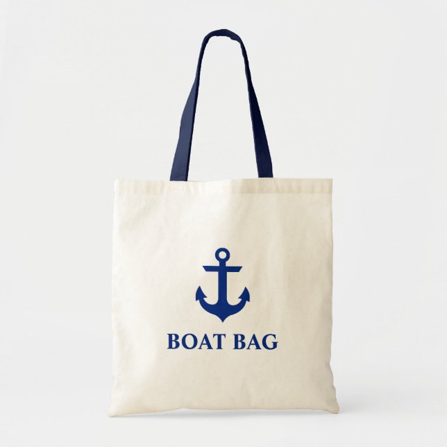 Nautical Anchor Boat Bag Tote (Devant)