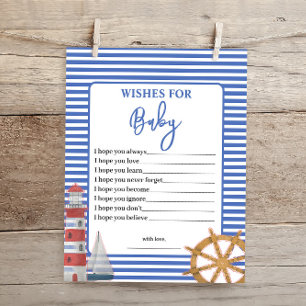 Nautical Baby Boy Wives for Baby shower Game