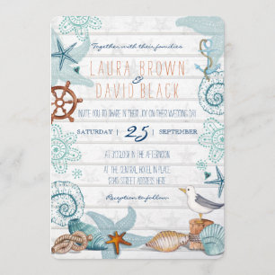 Nautical Beach invitation de mariage