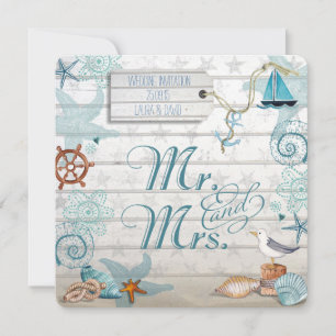 Nautical Beach invitation de mariage