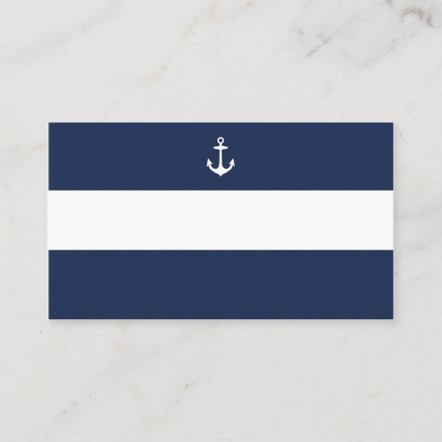 Nautical | Cartes de placement pour mariage (Devant)