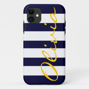 Nautical Chic Striped iPhone 5 Coque
