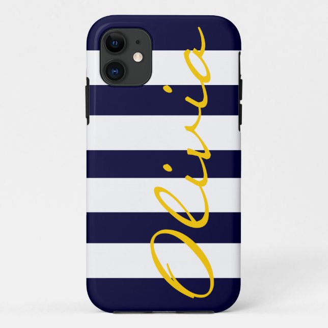 Nautical Chic Striped iPhone 5 Coque (Dos)