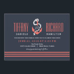 Nautical Chic Wedding Invitations<br><div class="desc">Éléments correspondants disponibles. Visitez notre magasin BERRYBERRYSWEET.COM pour plus d'options. 

 Design © Berry Berry Dessins sucrés</div>