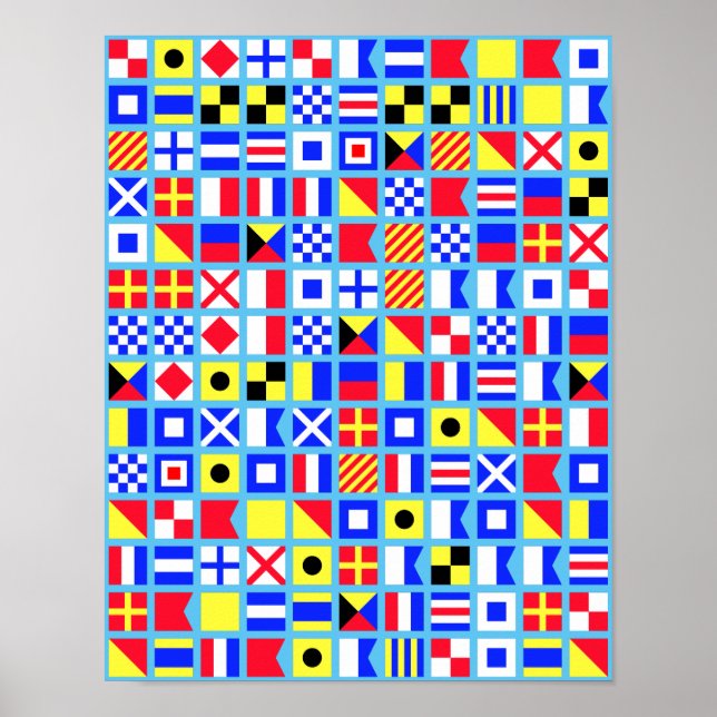 Nautical Flag Poster (Devant)