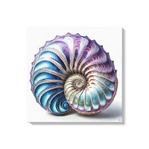 Nautilus - Impression d'art en toile enveloppée