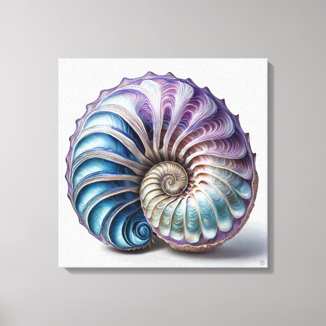 Nautilus - Impression d'art en toile enveloppée (Recto)