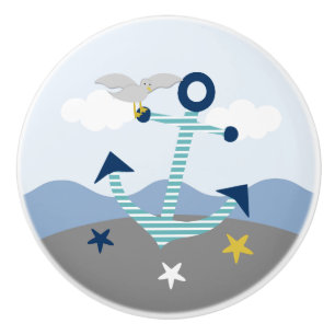 Nautique Ancre Nourrisson tiroir tire bouton