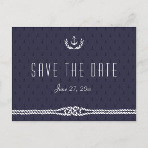 Nautique Enregistrer La Date Cartes Postales Ancre
