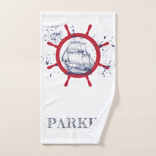 Nautique personnalisée (Serviette à main)