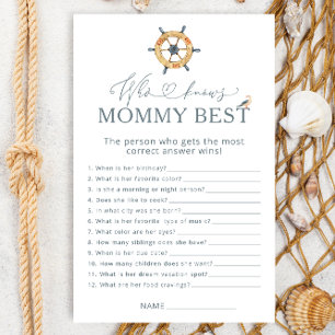 Nautique Qui Connaît Maman Meilleur Baby shower Je